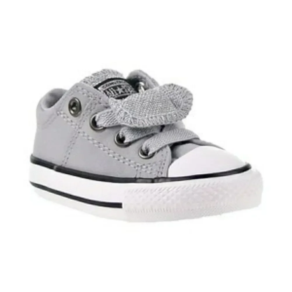 Converse Chuck Taylor All Star Maddie Glitter Leather Toddler Shoes Wolf Grey